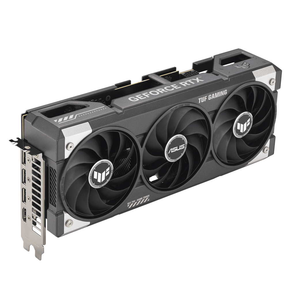 TUF RTX5060Ti_top down view focus IO